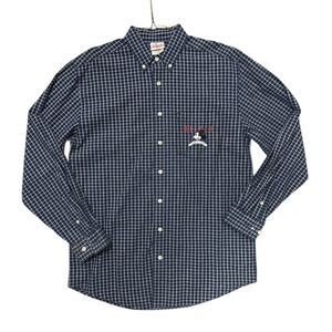 Vintage Disney Mickey Mouse Shirt Mens Small Plaid Button Down Embroidered 90s